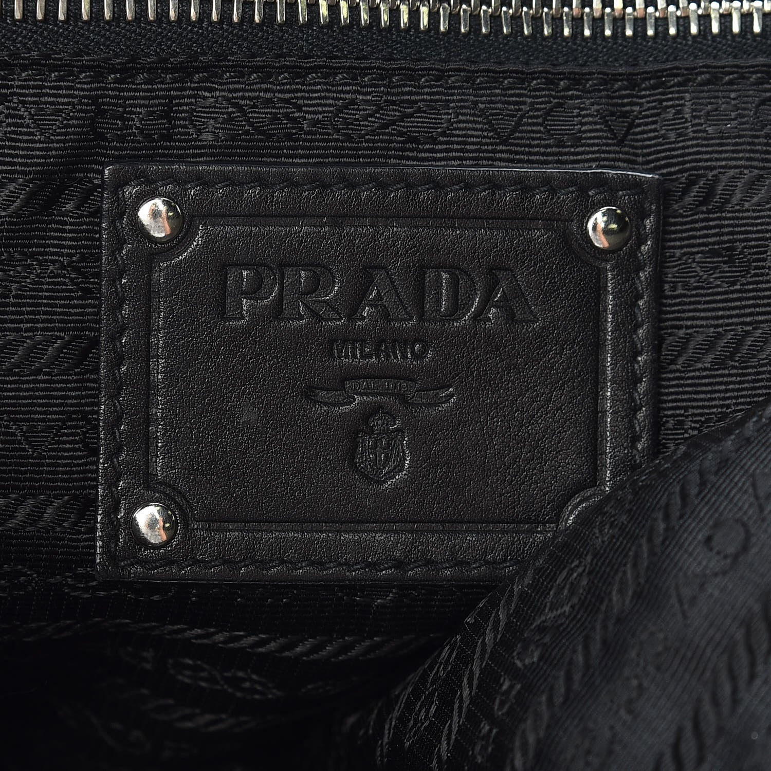 Prada Soft Calfskin Flap Shoulder Bag Black 8 of 14