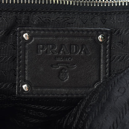 Prada Soft Calfskin Flap Shoulder Bag Black 8 of 14