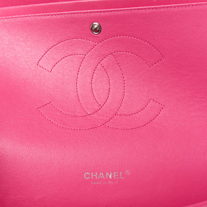 Chanel Lambskin Quilted Maxi Double Flap Fuchsia 6 of 14