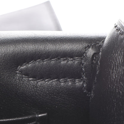Hermes Swift Kelly Pochette Clutch Black 10 of 28