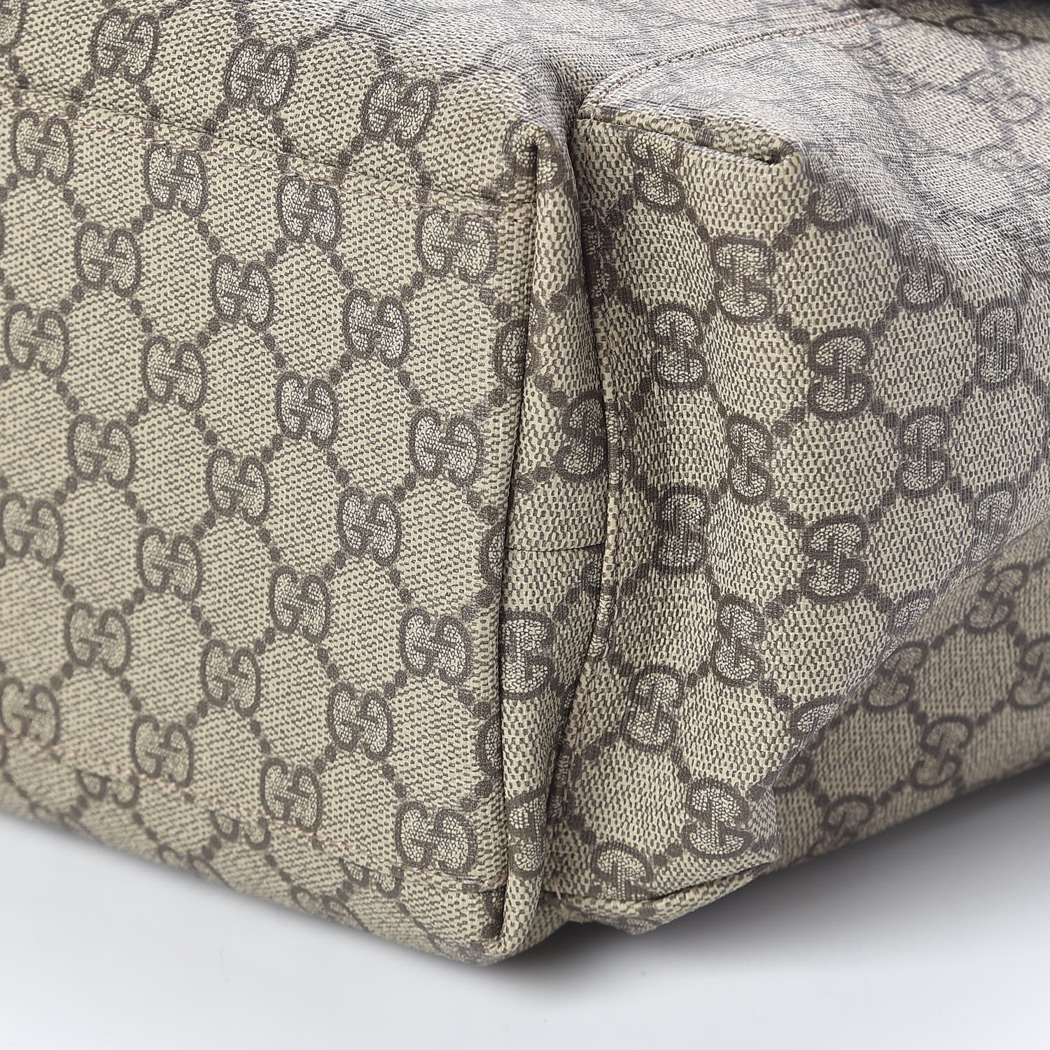 Gucci GG Plus Monogram Messenger Diaper Bag Dark Brown 10 of 11