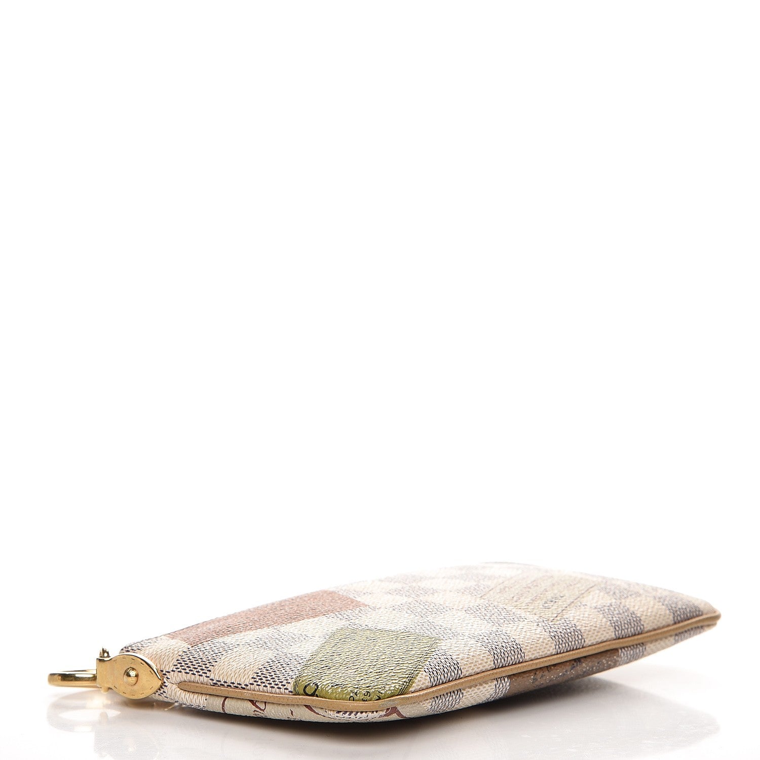 Louis Vuitton Damier Azur Trunks Labels Pochette Milla MM 4 of 7