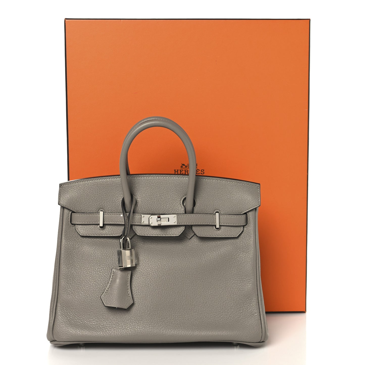 Taurillon Novillo Birkin 25 Gris Asphalte