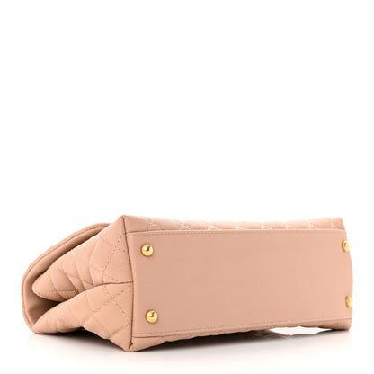 Chanel Caviar Quilted Small Coco Handle Flap Light Pink 4 of 14