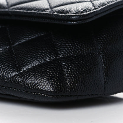 Chanel Caviar Quilted Glasses Case With Chain Black 11 of 12