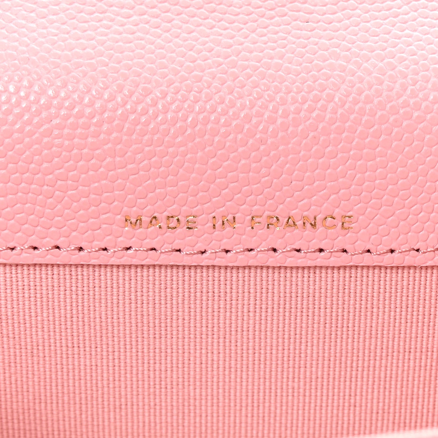 Caviar Quilted Flap Card Holder Wallet Light Pink