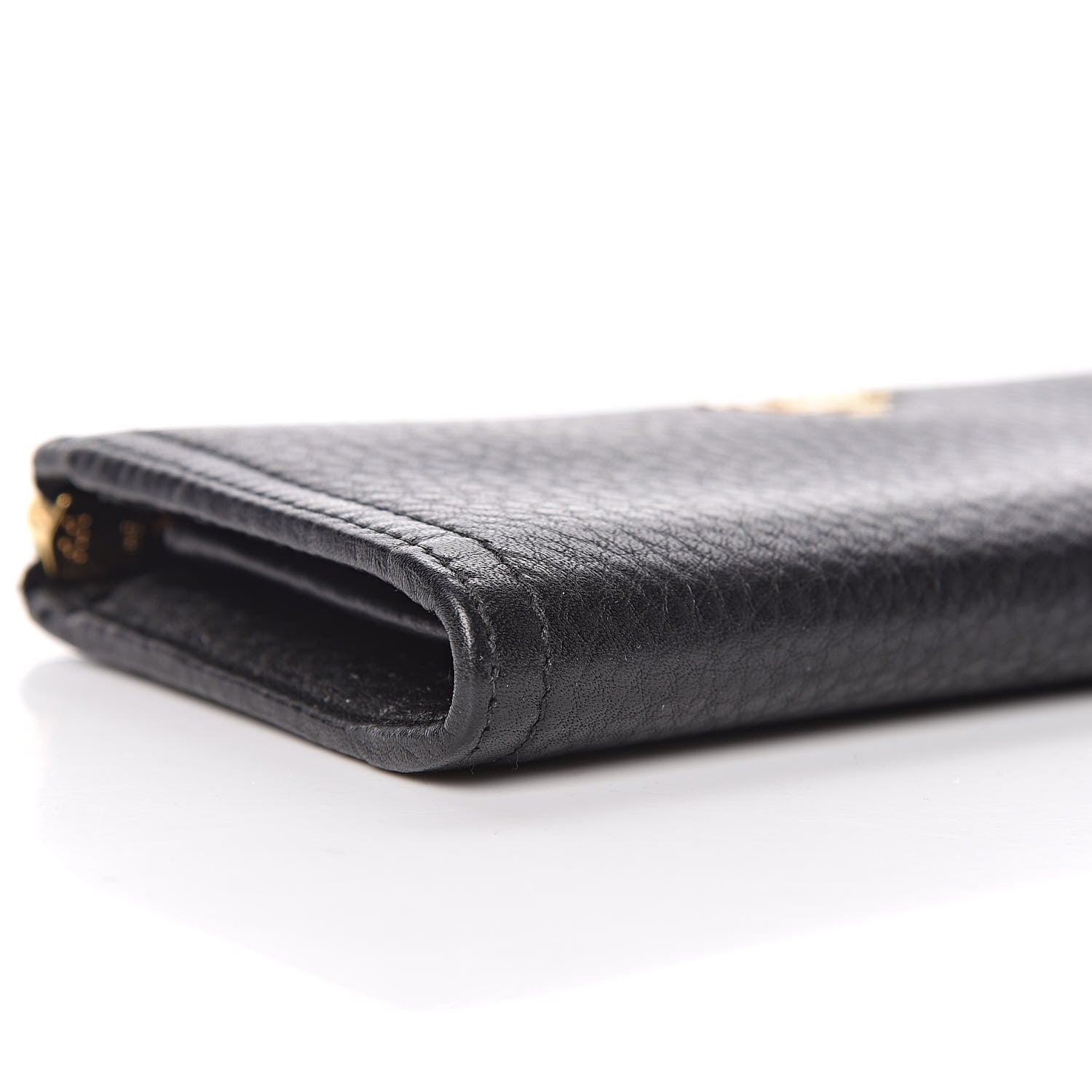Prada Vitello Daino Zip Around Wallet Nero Black 9 of 11