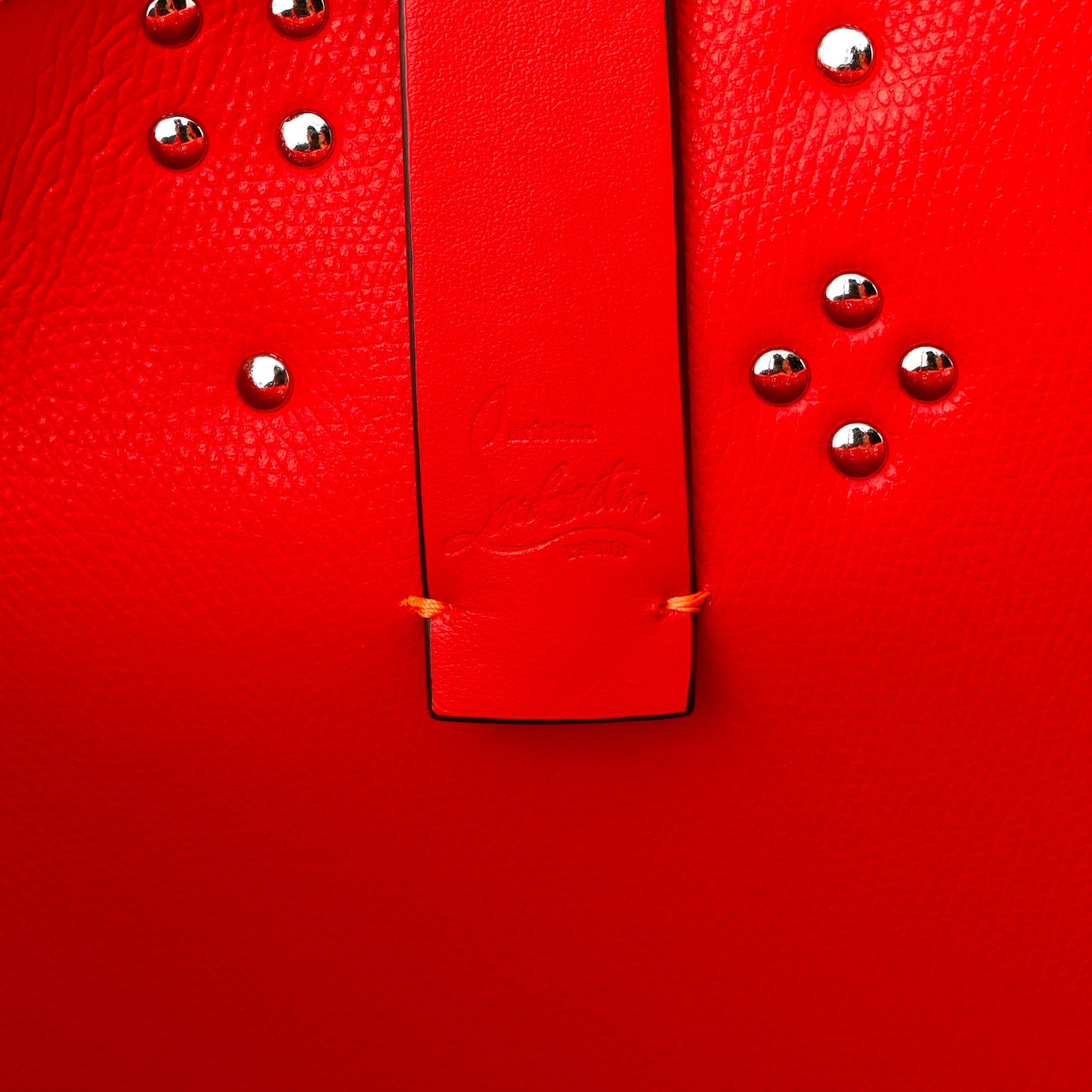 Calfskin Empire Spike Studded East West Cabata Tote Sunrise Multicolor