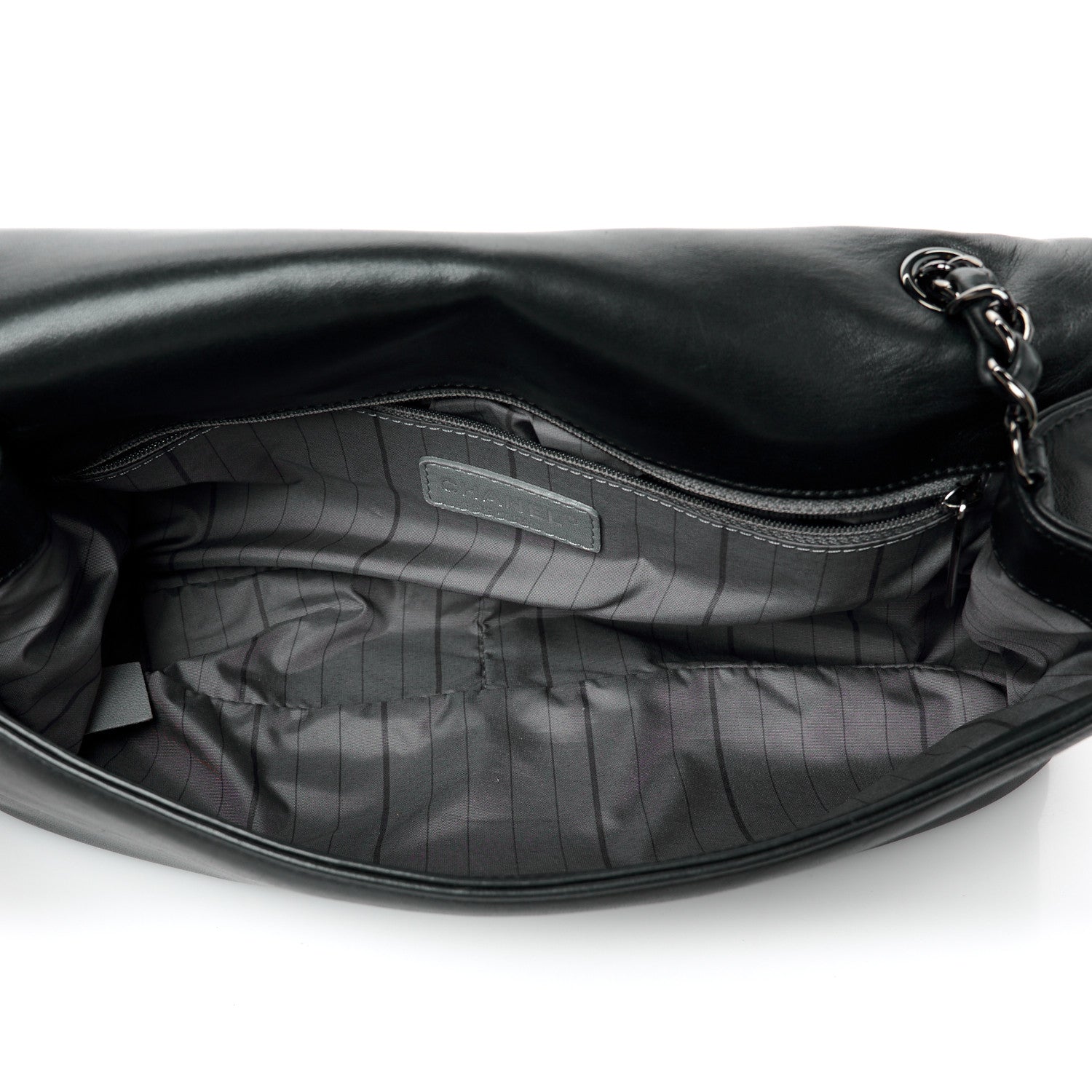 Chanel Lambskin Studded CC East West Flap Black 5 of 10