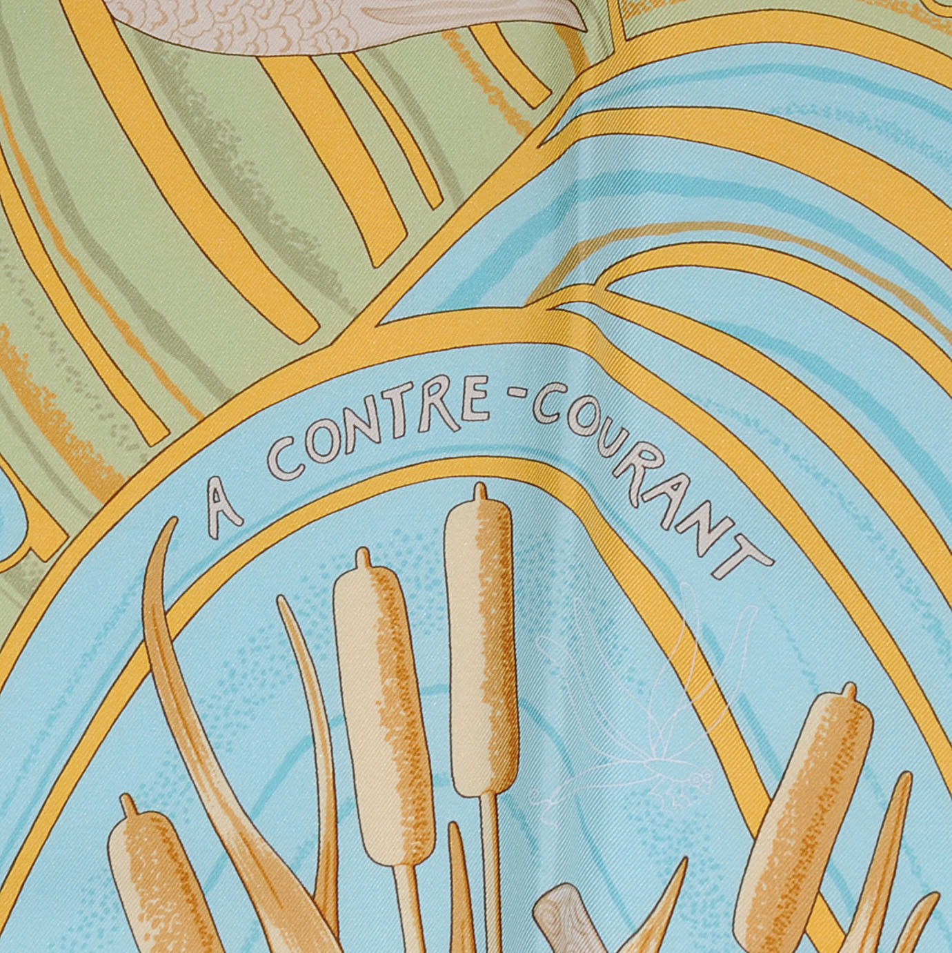 Silk A Contres Courant Scarf 90