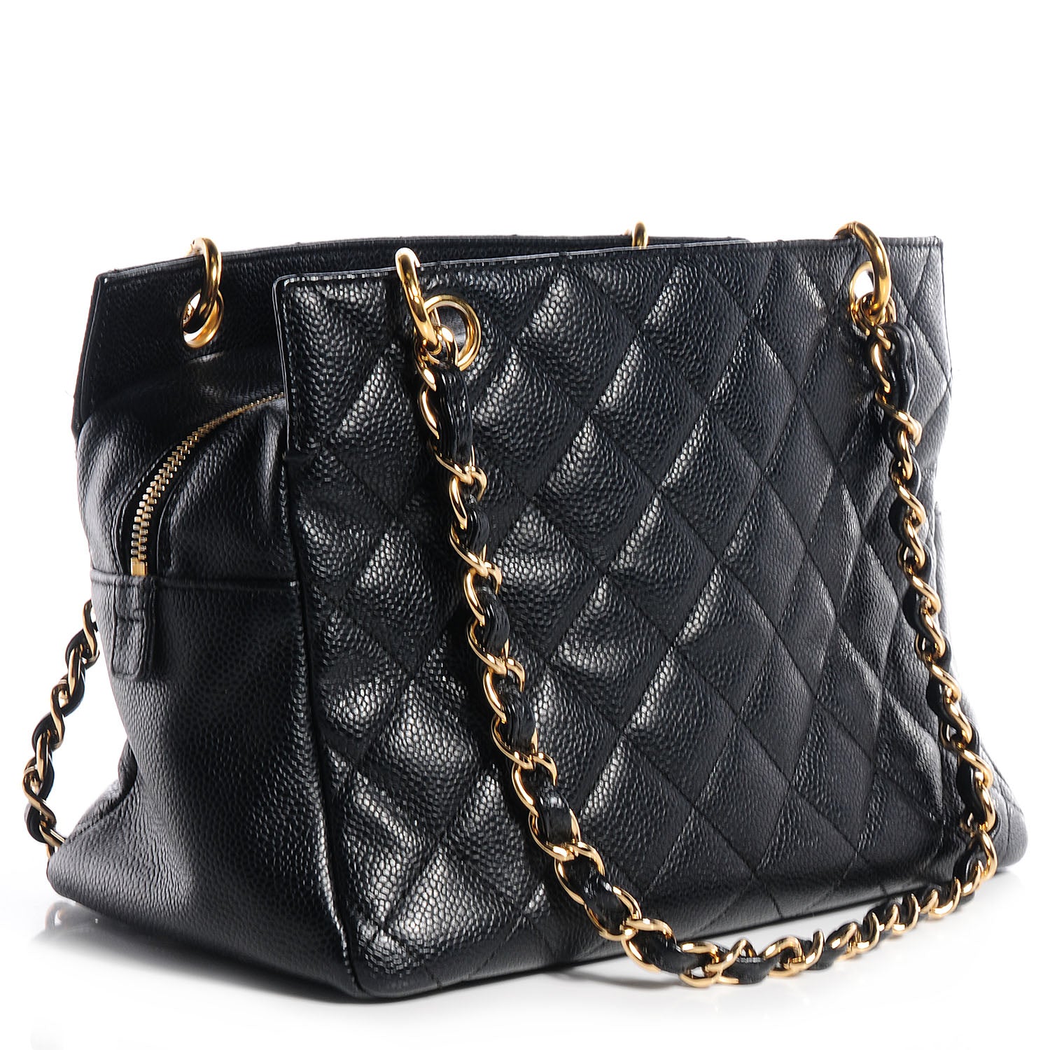 Chanel Caviar Quilted Petit Timeless Tote PTT Black 3 of 7