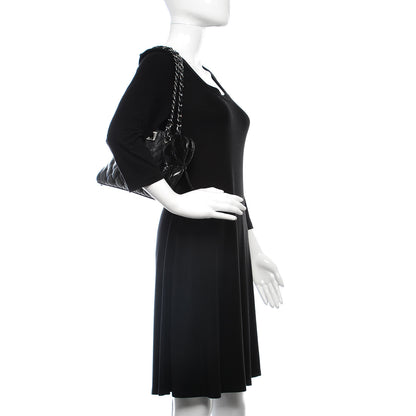 Chanel Glazed Crackled Calfskin Small Reissue Tote Black 2 of 10