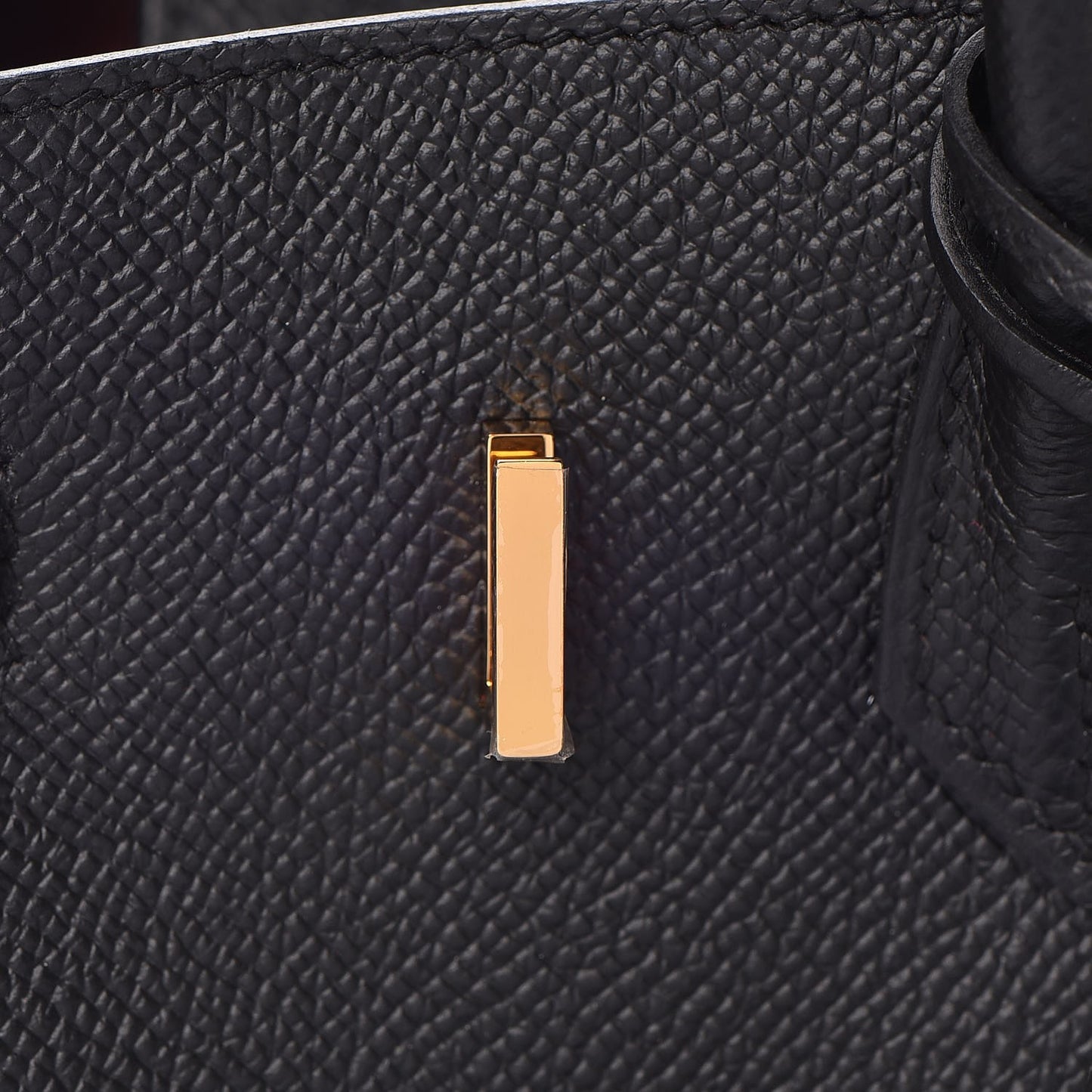 Epsom Horseshoe Birkin 25 Black Rouge Vif