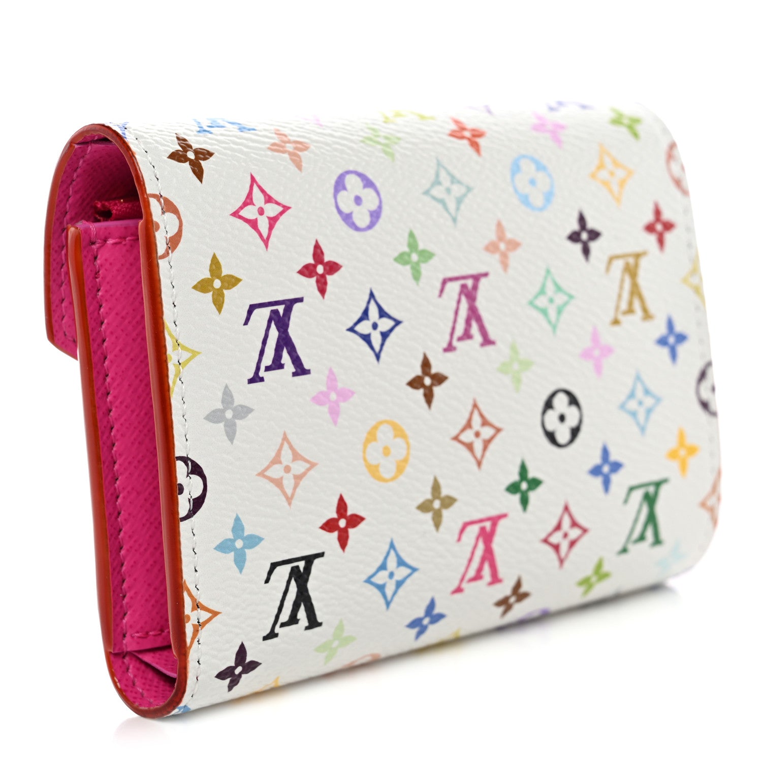 Louis Vuitton LV x TM Monogram Multicolor Victorine Wallet White 3 of 8