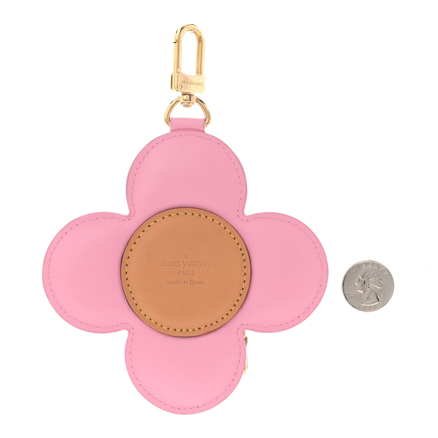 Louis Vuitton Calfskin Vivienne Coin Purse Pink Multicolor 2 of 5