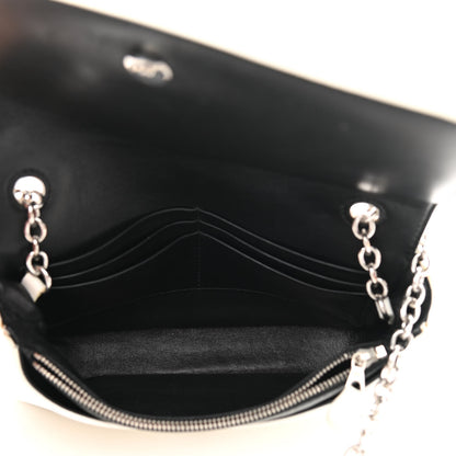 Balenciaga Pebbled Calfskin Chain Wallet White 5 of 11