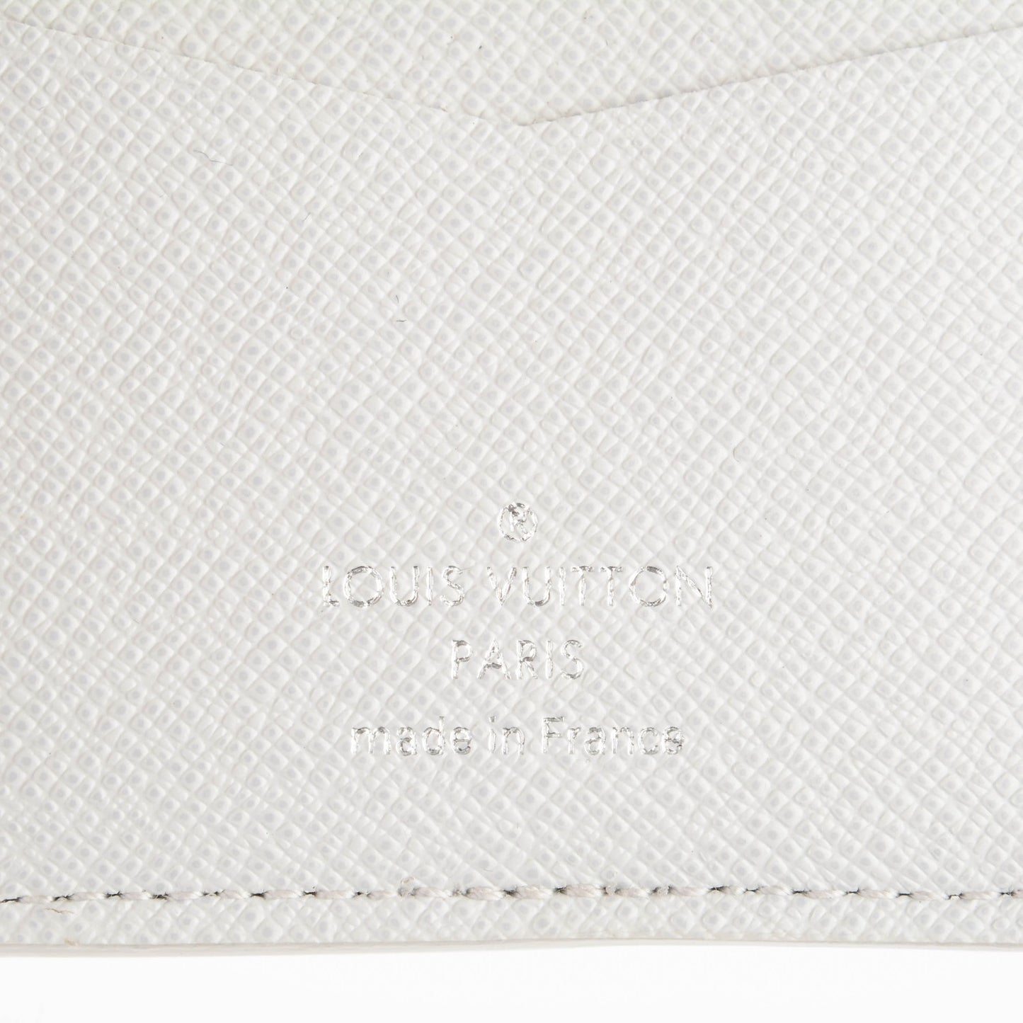 Monogram Stripes Pocket Organizer NM White