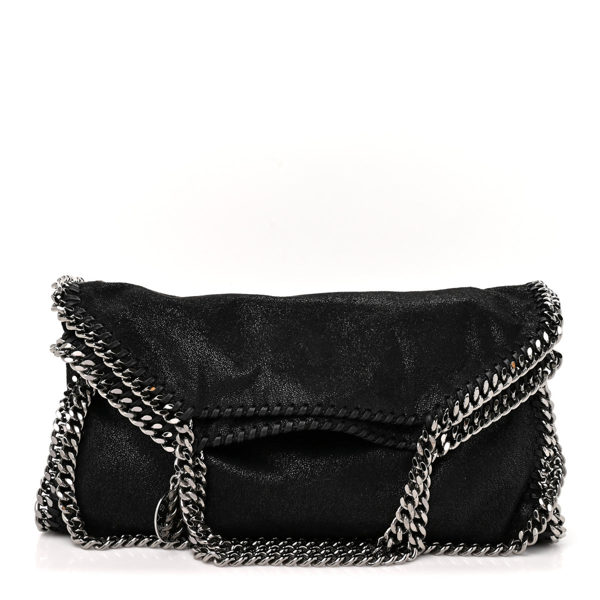 Stella McCartney Shaggy Deer Falabella Fold Over Tote Black 1 of 9