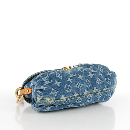 Louis Vuitton Monogram Denim Mini Pleaty Blue 4 of 7