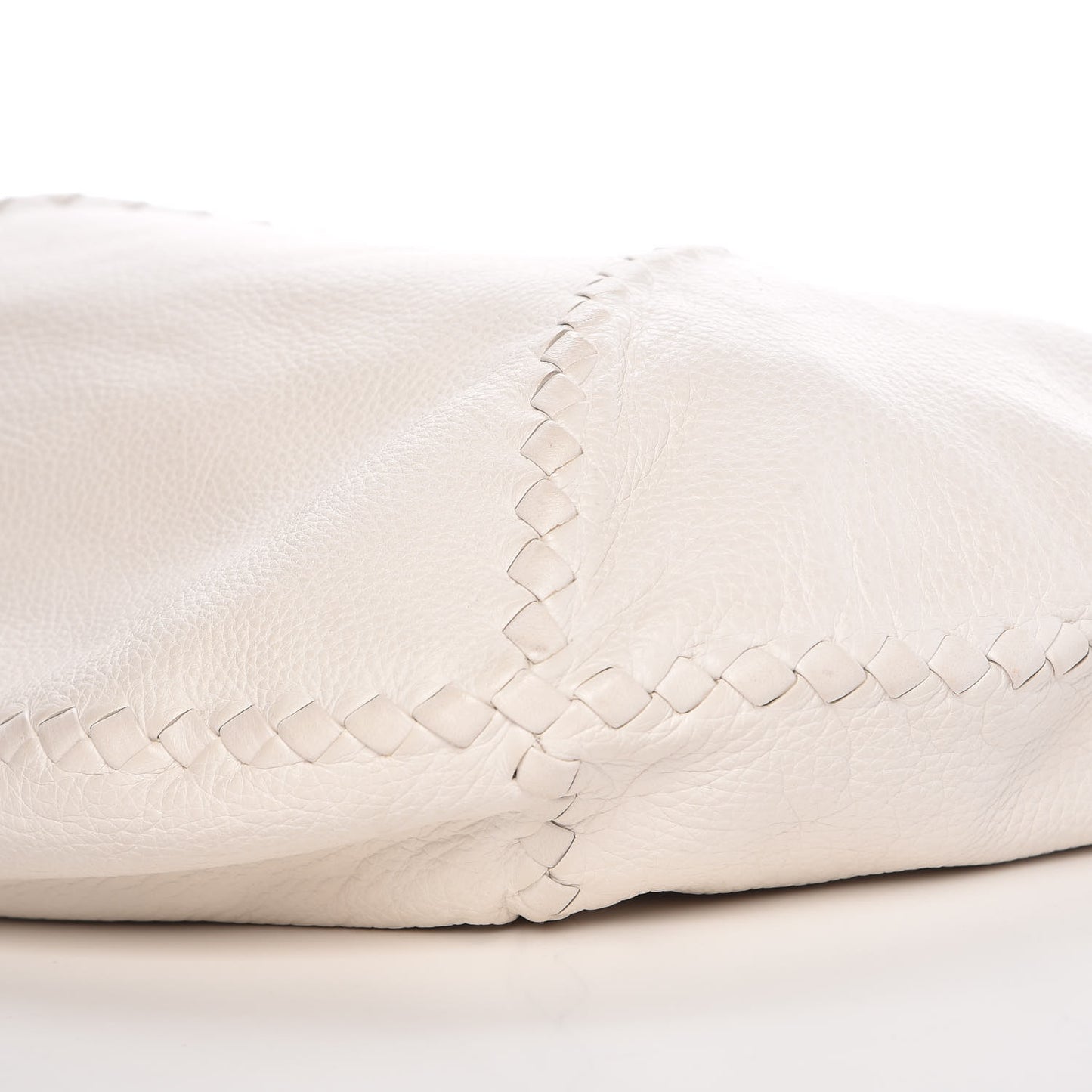 Cervo Deerskin Large Hobo Bianco White