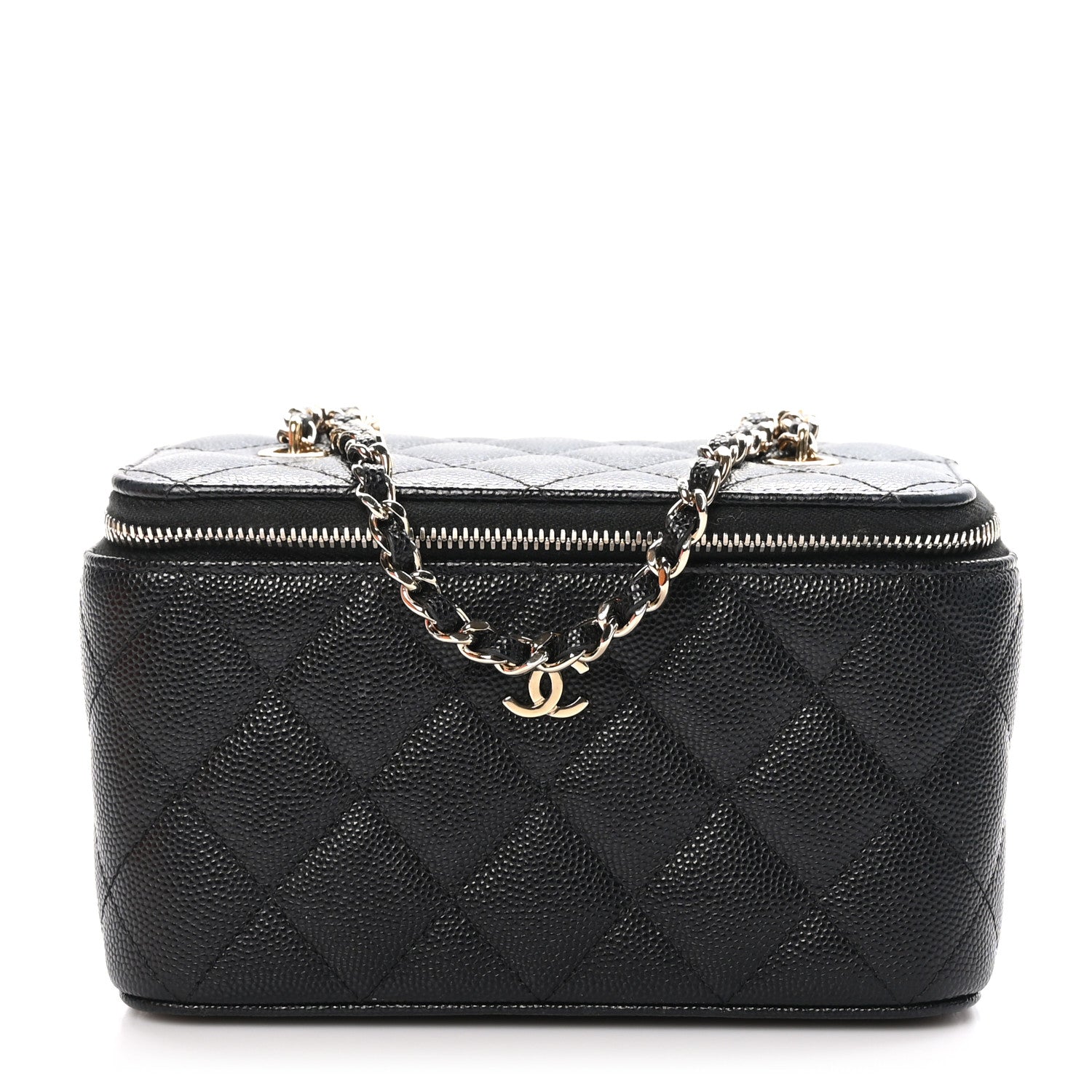 Chanel Caviar Quilted Small Vanity Case With Chain Black 1 of 12