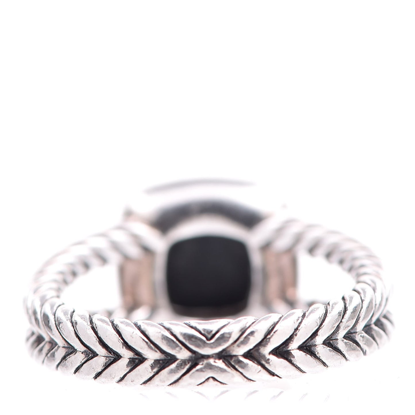 Sterling Silver Diamond Black Orchid 7mm Petite Albion Ring 54 7