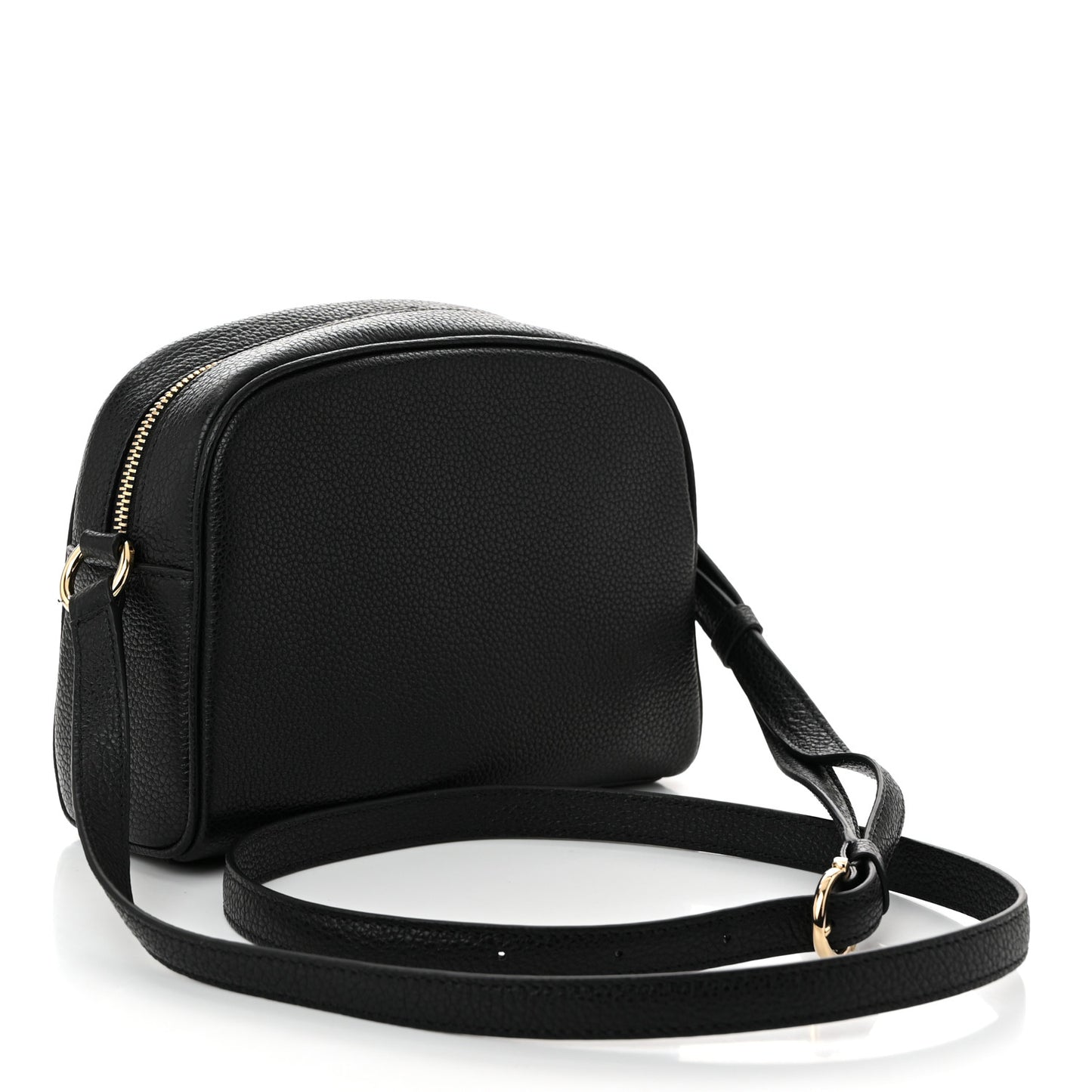 Calfskin Travel Camera Crossbody Bag Black