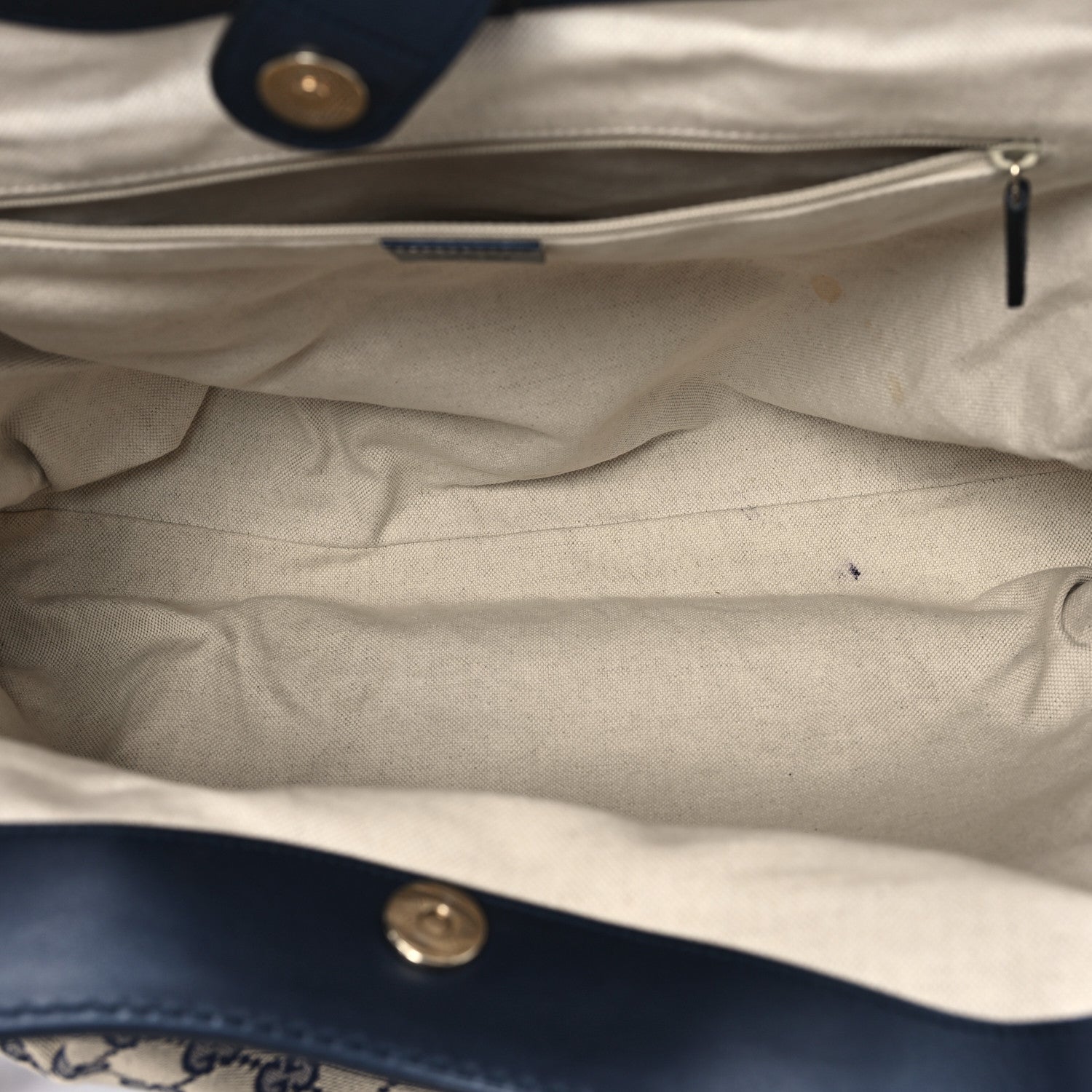Gucci Monogram Calfskin Large Sukey Tote Beige Blue 5 of 11