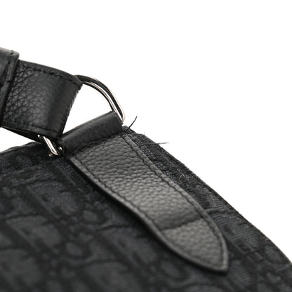 Christian Dior Oblique Saddle Messenger Pouch Blue Black 9 of 9