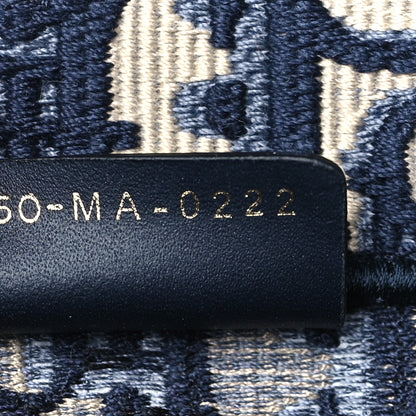 Christian Dior Oblique Small Book Tote Blue Multicolor 7 of 10