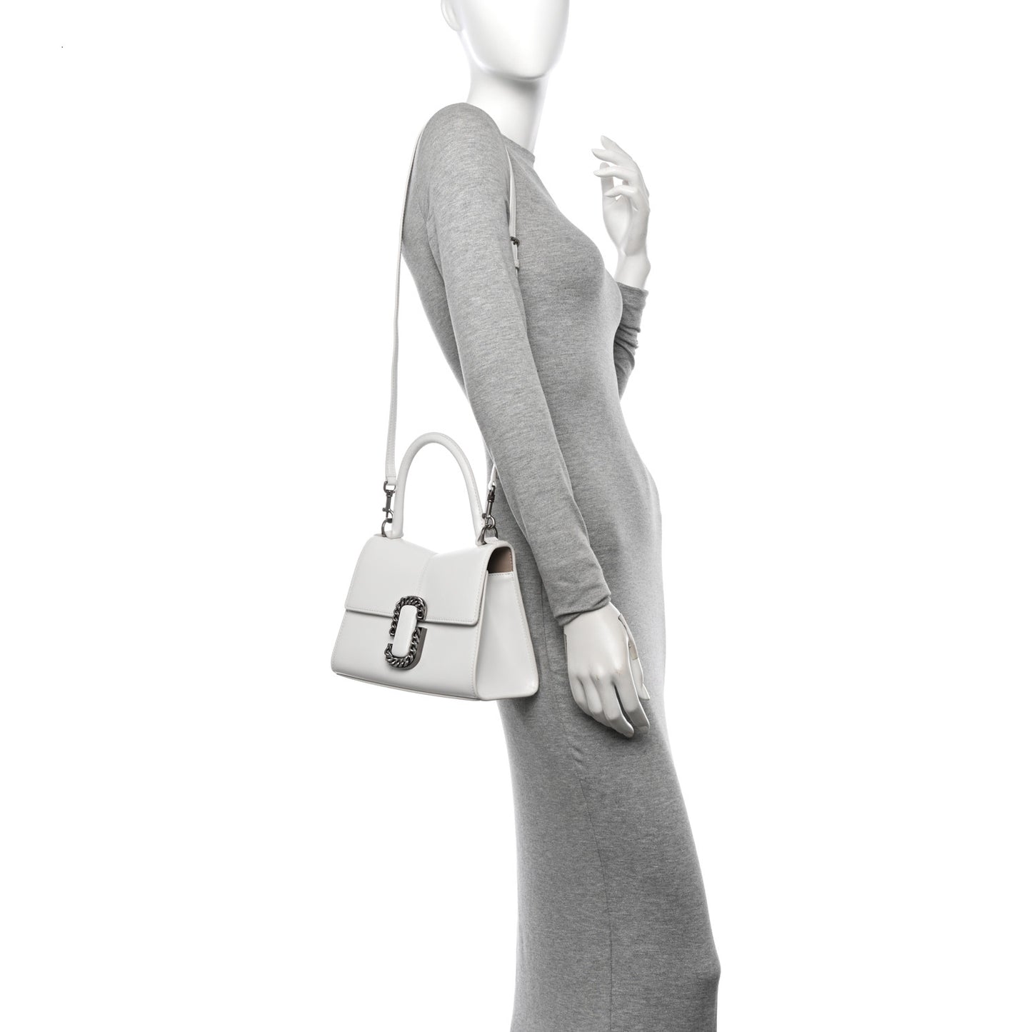 Calfskin The St. Marc Top Handle Bag White