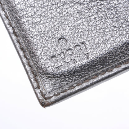 Gucci Guccissima Metal Bar French Flap Wallet Silver 7 of 8
