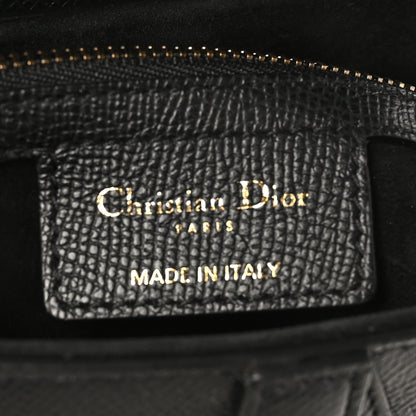 Christian Dior Grained Calfskin Saddle Bag Black 6 of 10
