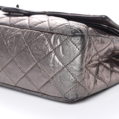 Chanel Metallic Aged Calfskin Quilted 2.55 Reissue 227 Flap Dark Silver 10 of 21