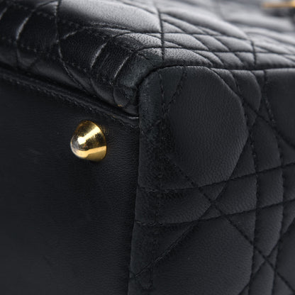 Christian Dior Lambskin Cannage Large Lady Dior Black 5 of 5