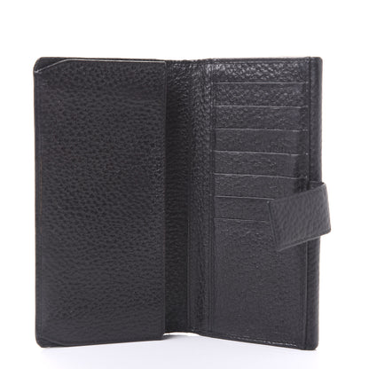 Gucci Grained Calfskin Hasler Continental Wallet Black 6 of 9