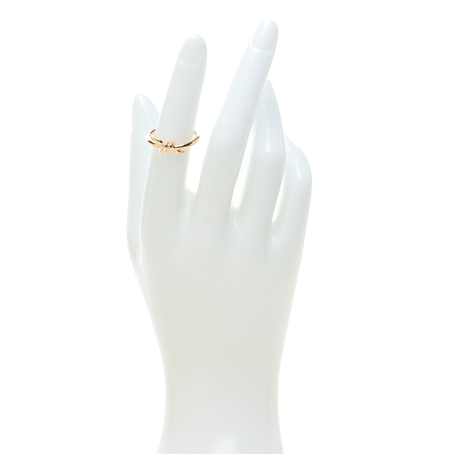 Tiffany 18K Rose Gold Knot Ring 53 6.25 2 of 4