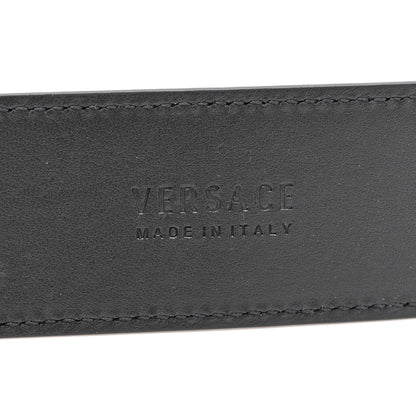 Versace Calfskin Palazzo Medusa Belt 70 28 Black 5 of 8