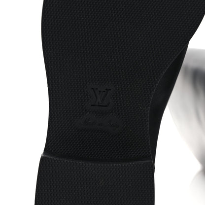 Louis Vuitton Calfskin Overdrive Flat High Boots 40 Black 6 of 8