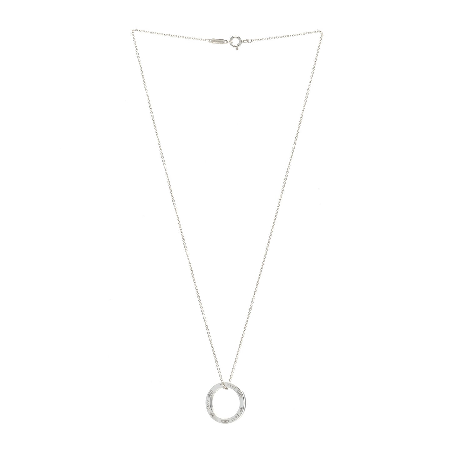 Sterling Silver 1837 Circle Pendant Necklace