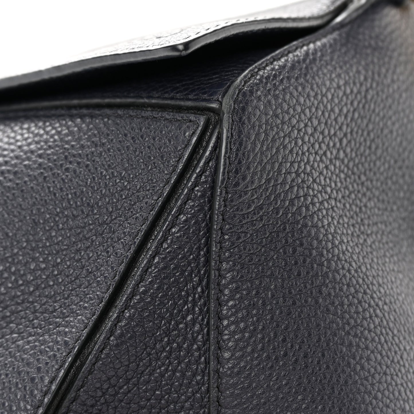 Calfskin Medium Puzzle Bag Midnight Blue Black