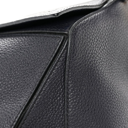 Loewe Calfskin Medium Puzzle Bag Midnight Blue Black 21 of 22