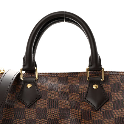 Louis Vuitton Damier Ebene Speedy Bandouliere 25 7 of 9
