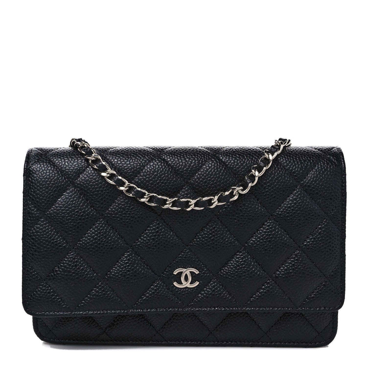 Chanel Caviar Quilted Wallet on Chain WOC Black 1 of 10