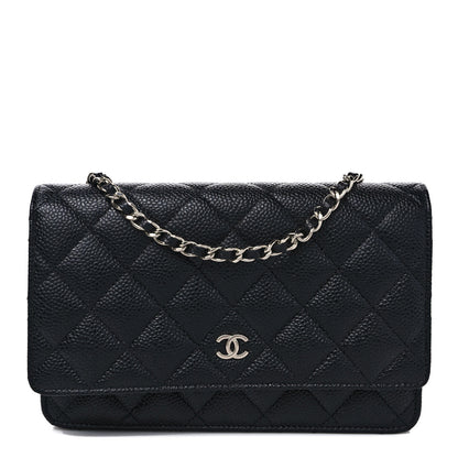 Chanel Caviar Quilted Wallet on Chain WOC Black 1 of 10