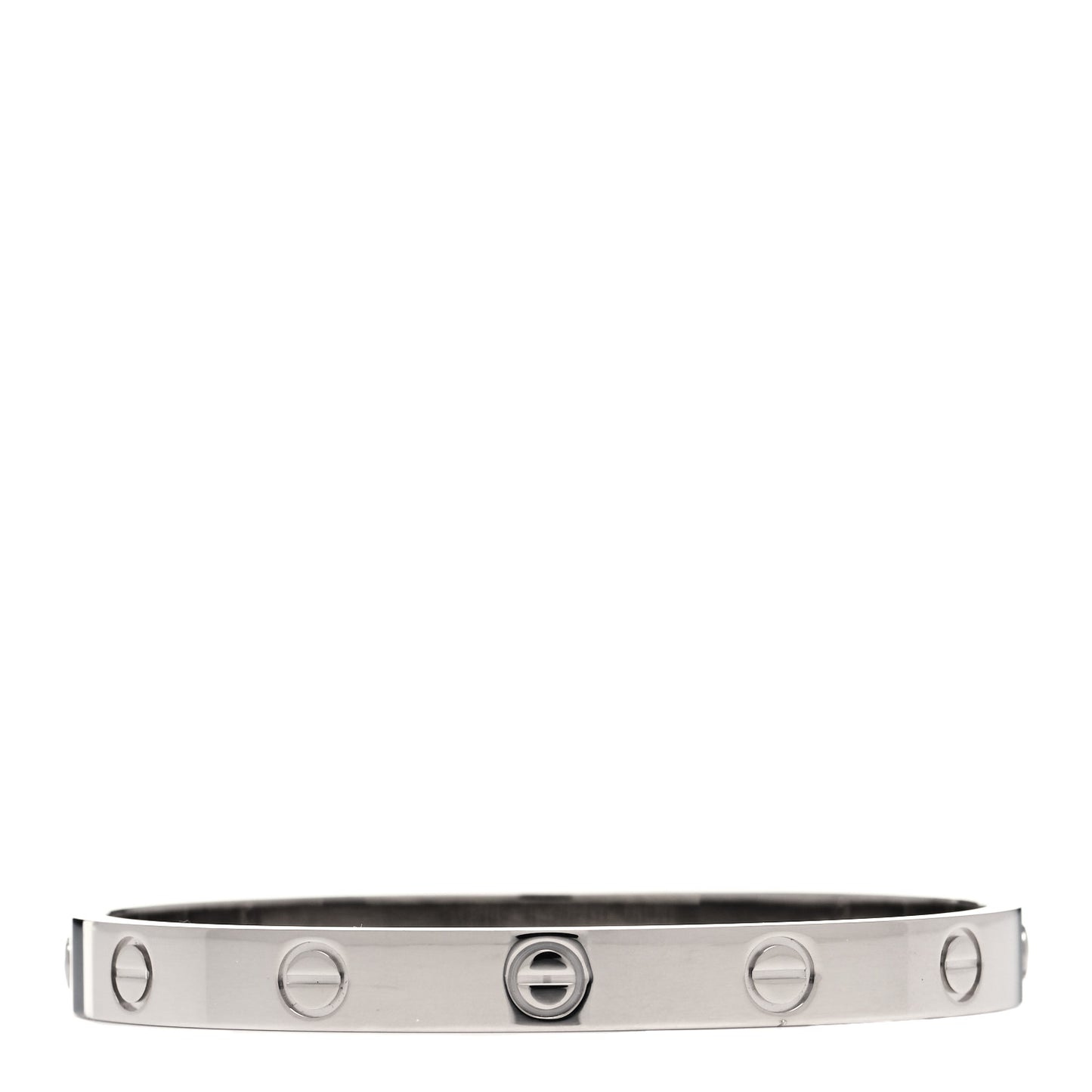 18K White Gold LOVE Bracelet 16