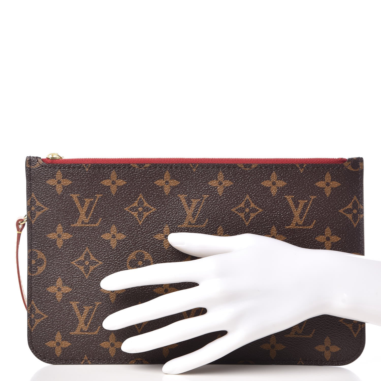 Louis Vuitton Monogram Neverfull MM GM Pochette Cherry 2 of 8