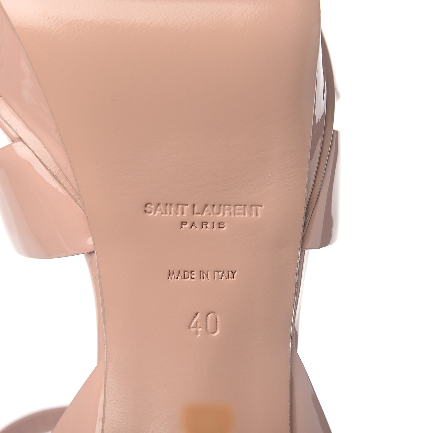 Patent Tribute 75 Platform Sandals 40 Pale Pink