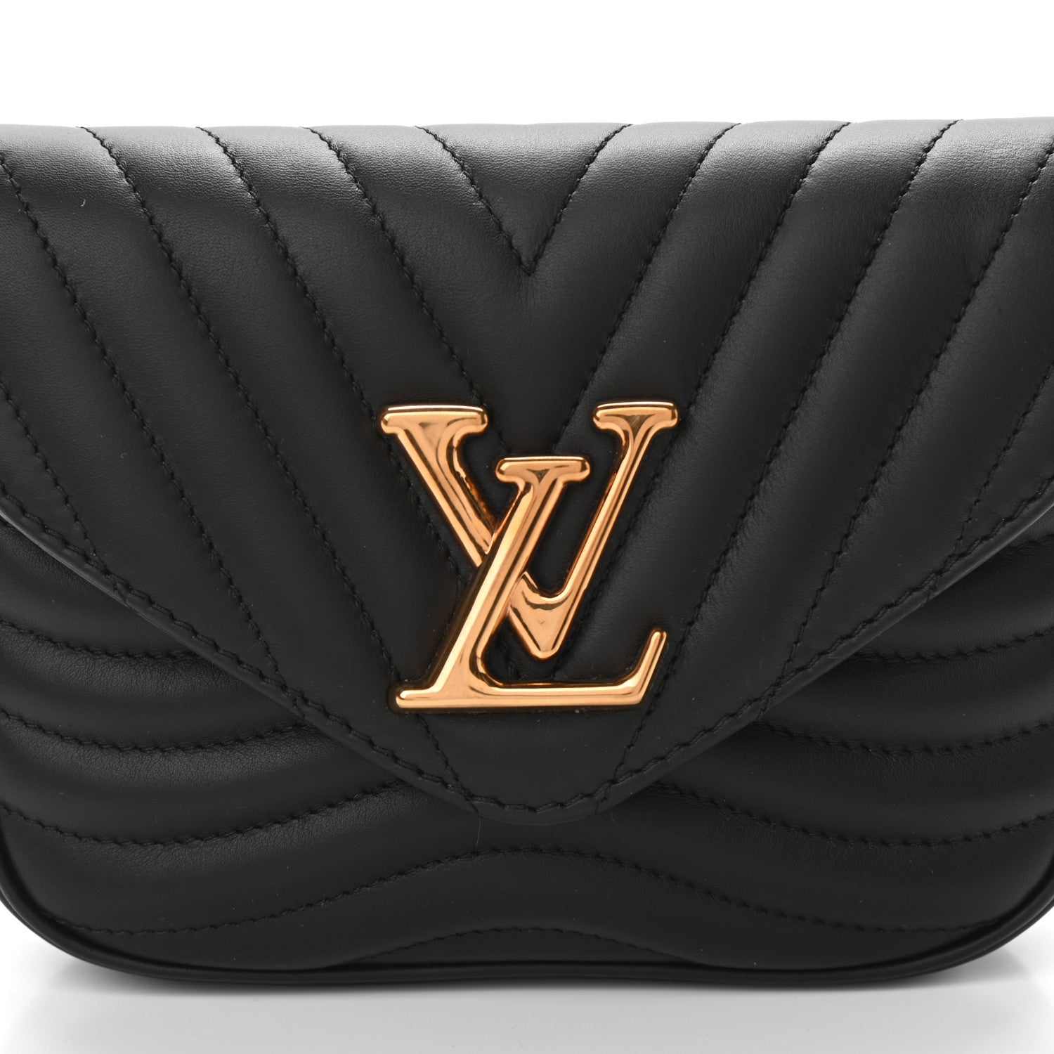 Louis Vuitton Calfskin New Wave Multi Pochette Black 7 of 11