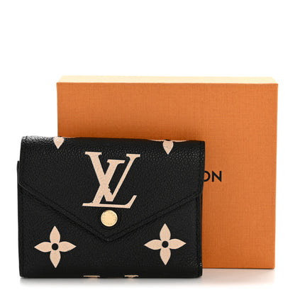 Louis Vuitton Empreinte Monogram Giant Victorine Wallet Black Beige 11 of 11